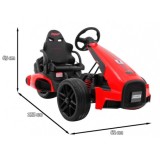 JOKO Elektrické autíčko, elektrická Motokára, 3-kolesová, Bolid XR-1, penové kolesá, červená