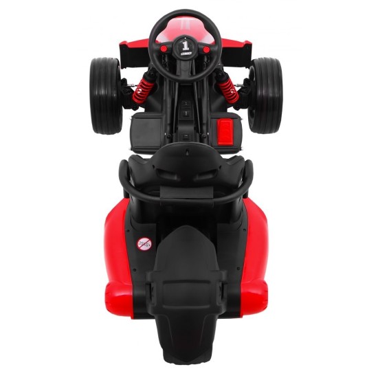 JOKO Elektrické autíčko, elektrická Motokára, 3-kolesová, Bolid XR-1, penové kolesá, červená