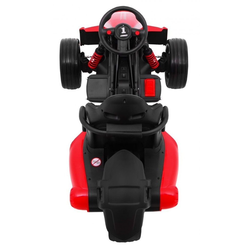 JOKO Elektrické autíčko, elektrická Motokára, 3-kolesová, Bolid XR-1, penové kolesá, červená