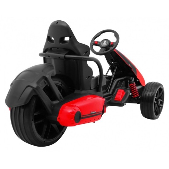 JOKO Elektrické autíčko, elektrická Motokára, 3-kolesová, Bolid XR-1, penové kolesá, červená