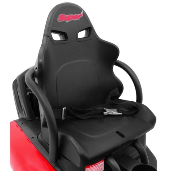 JOKO Elektrické autíčko, elektrická Motokára, 3-kolesová, Bolid XR-1, penové kolesá, červená