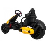 JOKO Elektrické autíčko, elektrická Motokára, 3-kolesová, Bolid XR-1, penové kolesá, žltá