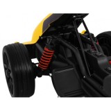 JOKO Elektrické autíčko, elektrická Motokára, 3-kolesová, Bolid XR-1, penové kolesá, žltá