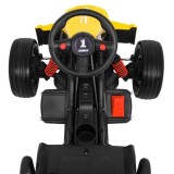 JOKO Elektrické autíčko, elektrická Motokára, 3-kolesová, Bolid XR-1, penové kolesá, žltá