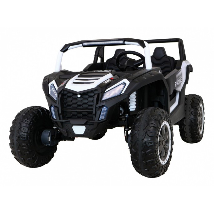 JOKO Elektrické autíčko Buggy 4x4 ATV Racing 200W 24V, nosnosť 60kg, Dvojmiestne, penové kolesá, biele