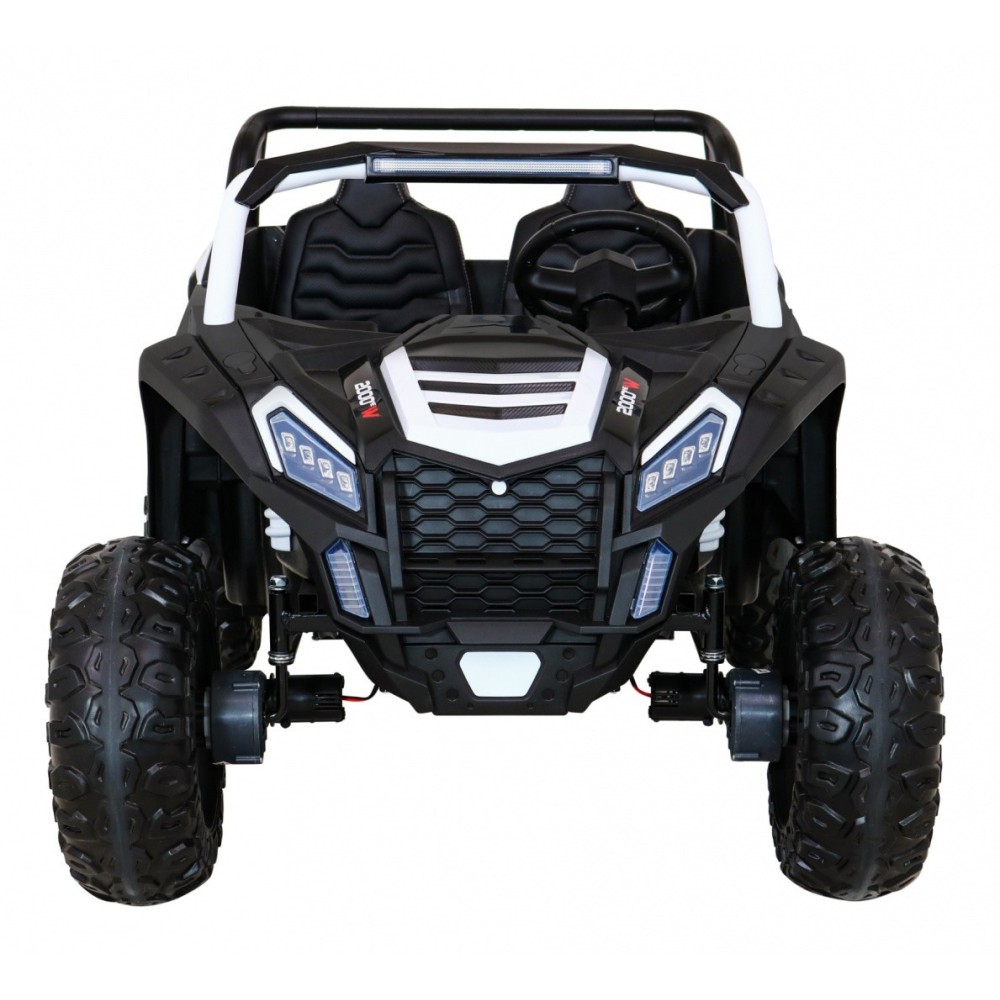 JOKO Elektrické autíčko Buggy 4x4 ATV Racing 200W 24V, nosnosť 60kg, Dvojmiestne, penové kolesá, biele