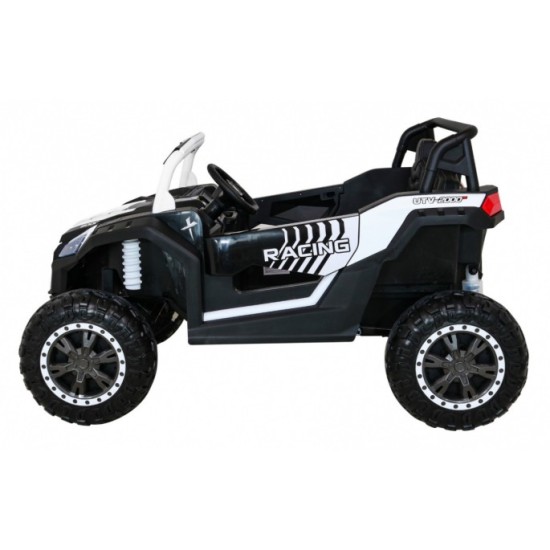 JOKO Elektrické autíčko Buggy 4x4 ATV Racing 200W 24V, nosnosť 60kg, Dvojmiestne, penové kolesá, biele