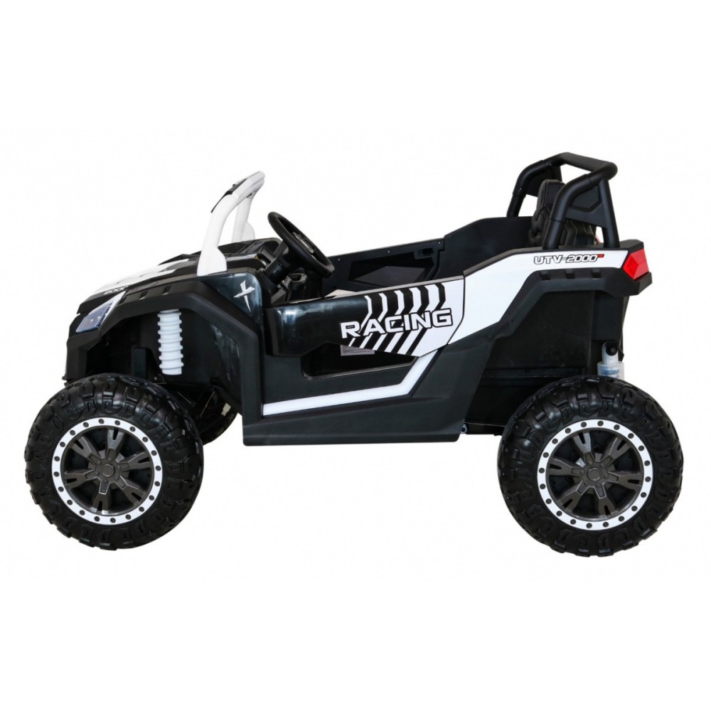 JOKO Elektrické autíčko Buggy 4x4 ATV Racing 200W 24V, nosnosť 60kg, Dvojmiestne, penové kolesá, biele