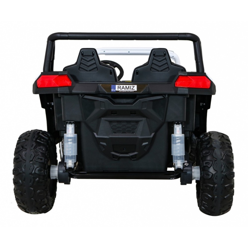 JOKO Elektrické autíčko Buggy 4x4 ATV Racing 200W 24V, nosnosť 60kg, Dvojmiestne, penové kolesá, biele