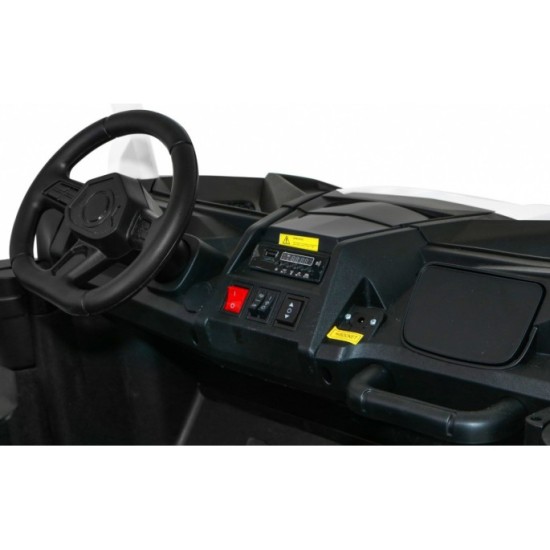 JOKO Elektrické autíčko Buggy 4x4 ATV Racing 200W 24V, nosnosť 60kg, Dvojmiestne, penové kolesá, biele