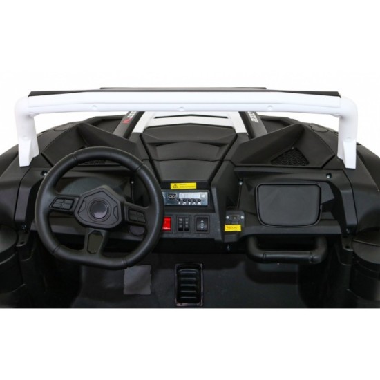 JOKO Elektrické autíčko Buggy 4x4 ATV Racing 200W 24V, nosnosť 60kg, Dvojmiestne, penové kolesá, biele