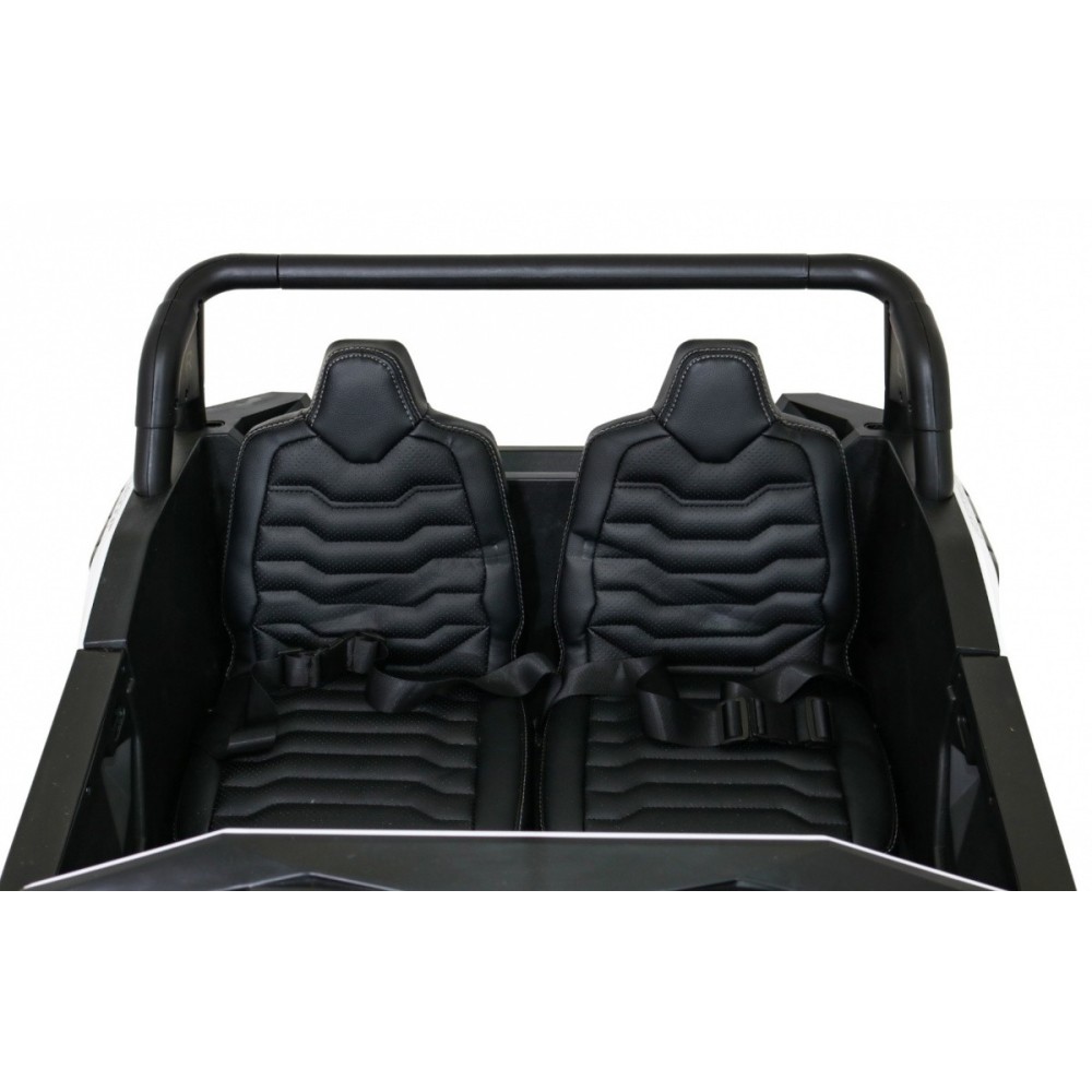 JOKO Elektrické autíčko Buggy 4x4 ATV Racing 200W 24V, nosnosť 60kg, Dvojmiestne, penové kolesá, biele