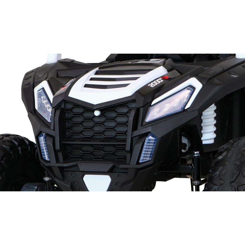 JOKO Elektrické autíčko Buggy 4x4 ATV Racing 200W 24V, nosnosť 60kg, Dvojmiestne, penové kolesá, biele