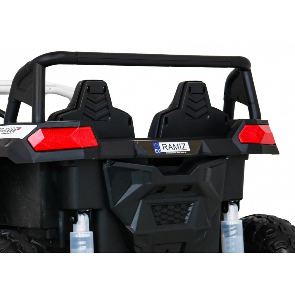 JOKO Elektrické autíčko Buggy 4x4 ATV Racing 200W 24V, nosnosť 60kg, Dvojmiestne, penové kolesá, biele