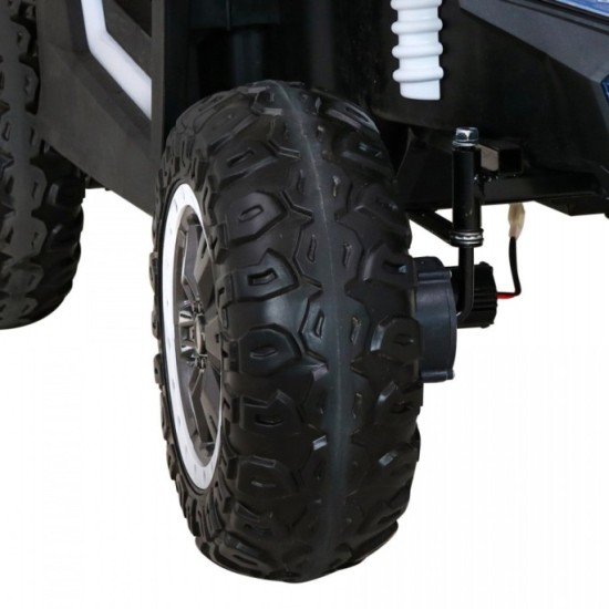 JOKO Elektrické autíčko Buggy 4x4 ATV Racing 200W 24V, nosnosť 60kg, Dvojmiestne, penové kolesá, biele