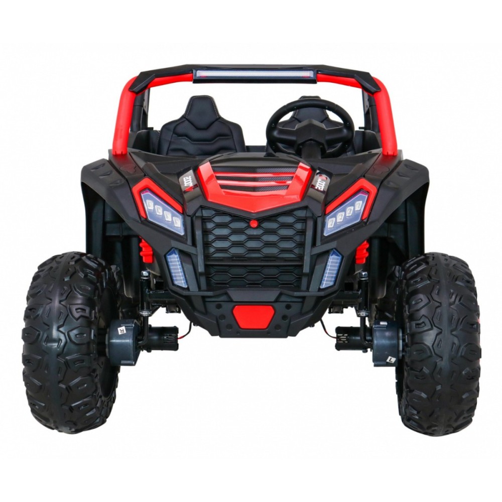 JOKO Elektrické autíčko Buggy 4x4 ATV Racing 200W 24V, nosnosť 60kg, Dvojmiestne, penové kolesá, červené
