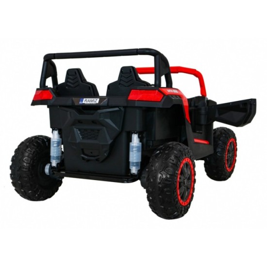 JOKO Elektrické autíčko Buggy 4x4 ATV Racing 200W 24V, nosnosť 60kg, Dvojmiestne, penové kolesá, červené
