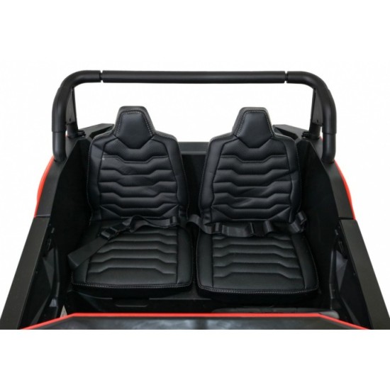 JOKO Elektrické autíčko Buggy 4x4 ATV Racing 200W 24V, nosnosť 60kg, Dvojmiestne, penové kolesá, červené
