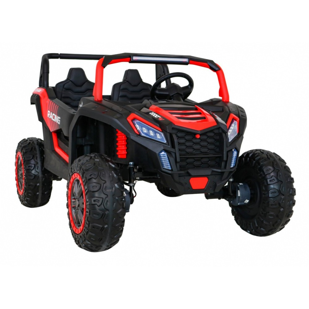 JOKO Elektrické autíčko Buggy 4x4 ATV Racing 200W 24V, nosnosť 60kg, Dvojmiestne, penové kolesá, červené