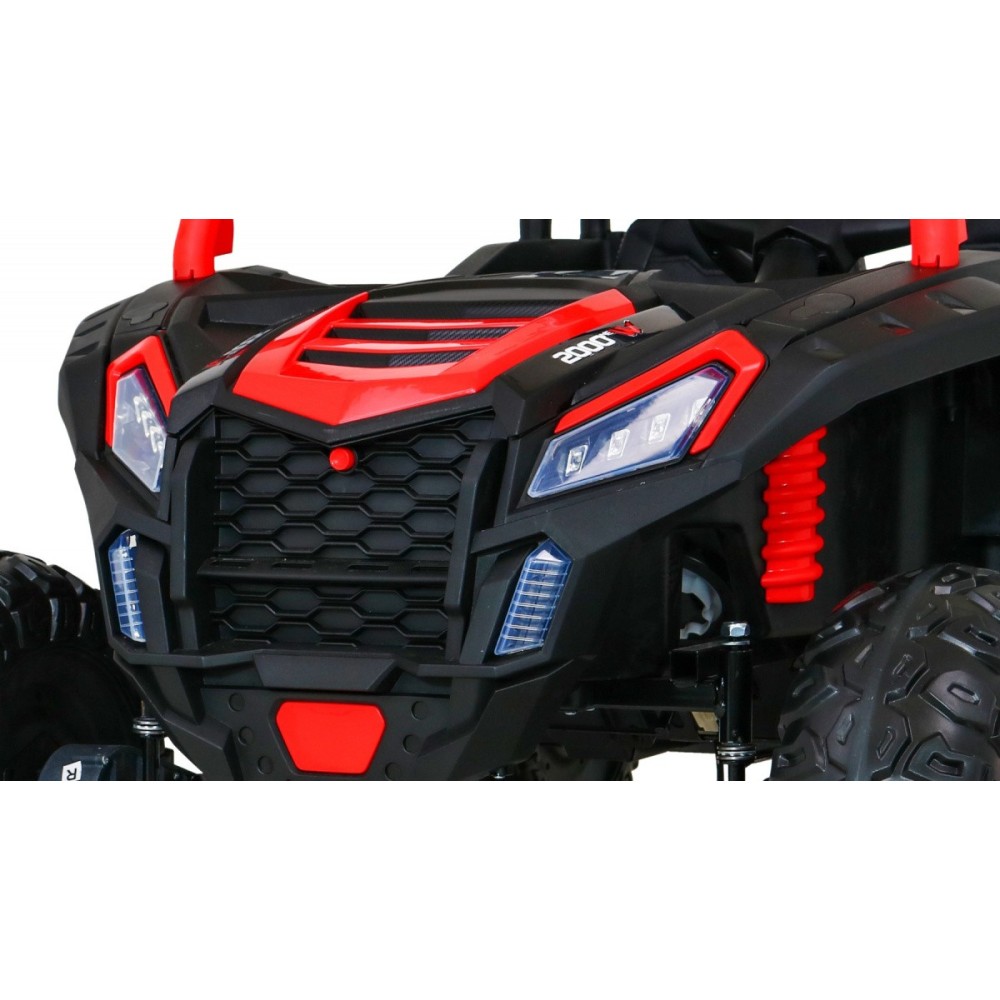 JOKO Elektrické autíčko Buggy 4x4 ATV Racing 200W 24V, nosnosť 60kg, Dvojmiestne, penové kolesá, červené