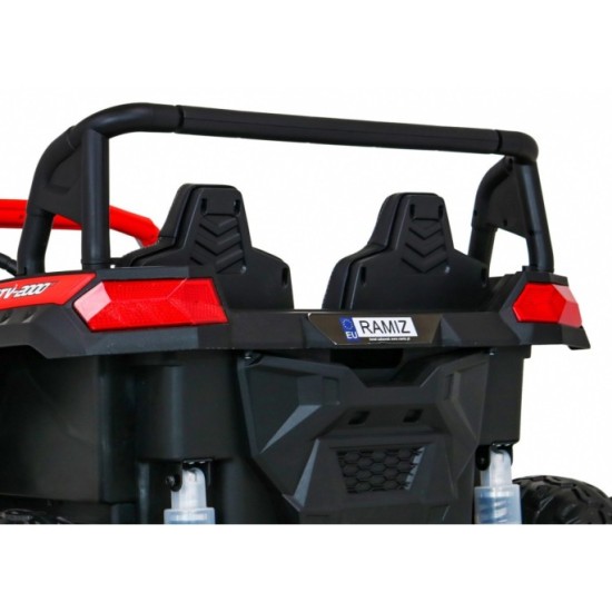 JOKO Elektrické autíčko Buggy 4x4 ATV Racing 200W 24V, nosnosť 60kg, Dvojmiestne, penové kolesá, červené