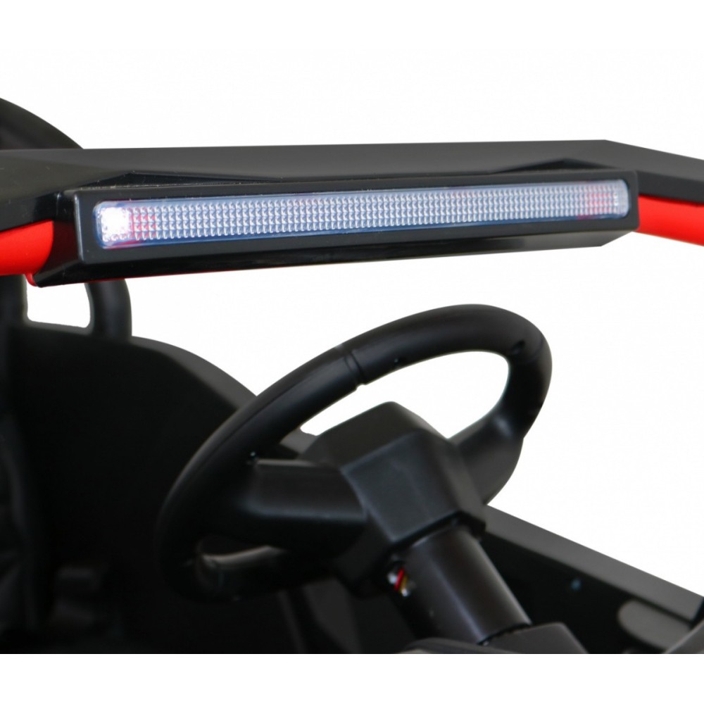 JOKO Elektrické autíčko Buggy 4x4 ATV Racing 200W 24V, nosnosť 60kg, Dvojmiestne, penové kolesá, červené