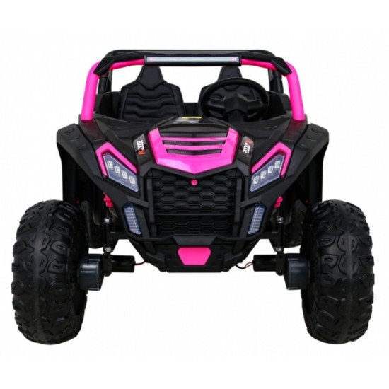 JOKO Elektrické autíčko 4x4 Buggy ATV Racing 200W 24V, nosnosť 60kg, Dvojmiestne, penové kolesá, ružové