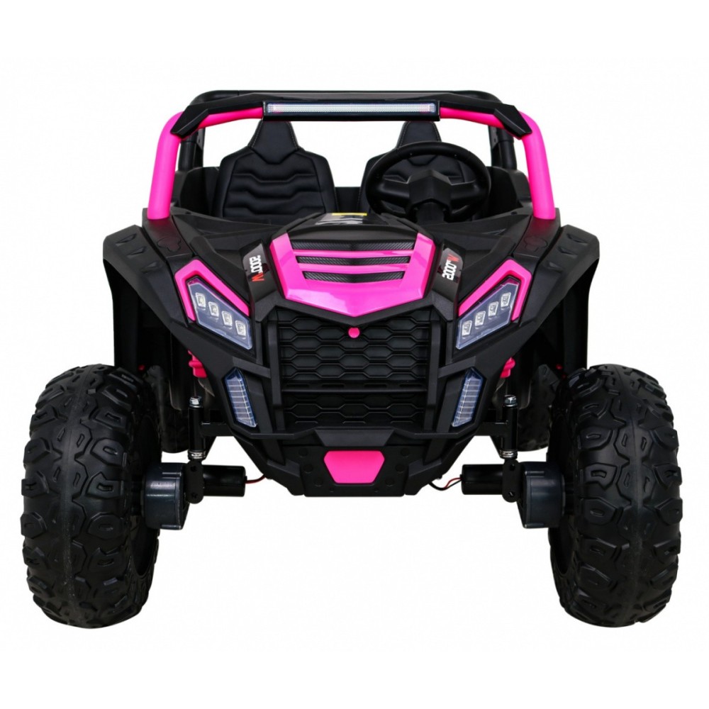 JOKO Elektrické autíčko 4x4 Buggy ATV Racing 200W 24V, nosnosť 60kg, Dvojmiestne, penové kolesá, ružové