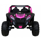 JOKO Elektrické autíčko 4x4 Buggy ATV Racing 200W 24V, nosnosť 60kg, Dvojmiestne, penové kolesá, ružové