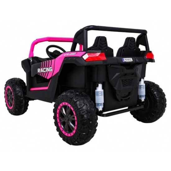 JOKO Elektrické autíčko 4x4 Buggy ATV Racing 200W 24V, nosnosť 60kg, Dvojmiestne, penové kolesá, ružové