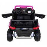 JOKO Elektrické autíčko 4x4 Buggy ATV Racing 200W 24V, nosnosť 60kg, Dvojmiestne, penové kolesá, ružové