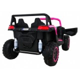 JOKO Elektrické autíčko 4x4 Buggy ATV Racing 200W 24V, nosnosť 60kg, Dvojmiestne, penové kolesá, ružové