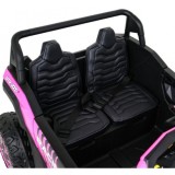 JOKO Elektrické autíčko 4x4 Buggy ATV Racing 200W 24V, nosnosť 60kg, Dvojmiestne, penové kolesá, ružové