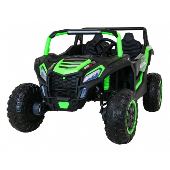 JOKO Elektrické autíčko Buggy 4x4 ATV Racing 200W 24V, nosnosť 60kg, Dvojmiestne, penové kolesá, zelené