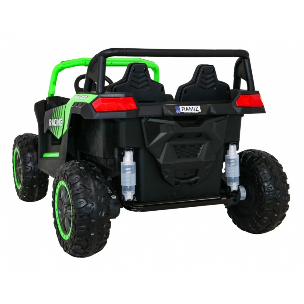 JOKO Elektrické autíčko Buggy 4x4 ATV Racing 200W 24V, nosnosť 60kg, Dvojmiestne, penové kolesá, zelené