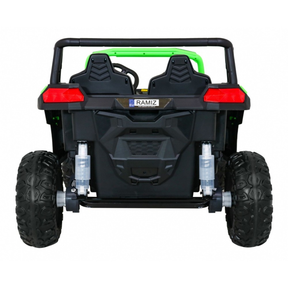 JOKO Elektrické autíčko Buggy 4x4 ATV Racing 200W 24V, nosnosť 60kg, Dvojmiestne, penové kolesá, zelené