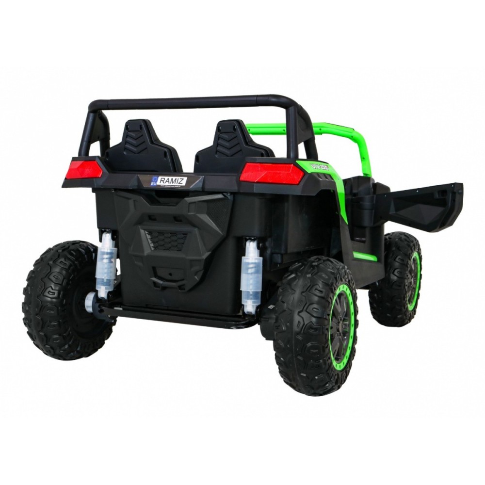JOKO Elektrické autíčko Buggy 4x4 ATV Racing 200W 24V, nosnosť 60kg, Dvojmiestne, penové kolesá, zelené
