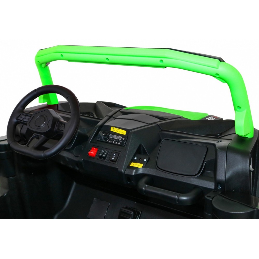 JOKO Elektrické autíčko Buggy 4x4 ATV Racing 200W 24V, nosnosť 60kg, Dvojmiestne, penové kolesá, zelené