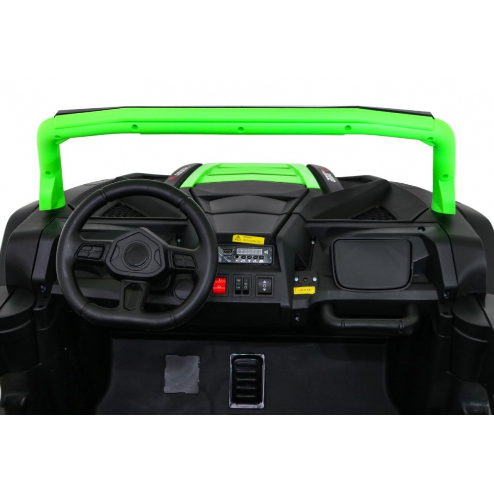 JOKO Elektrické autíčko Buggy 4x4 ATV Racing 200W 24V, nosnosť 60kg, Dvojmiestne, penové kolesá, zelené