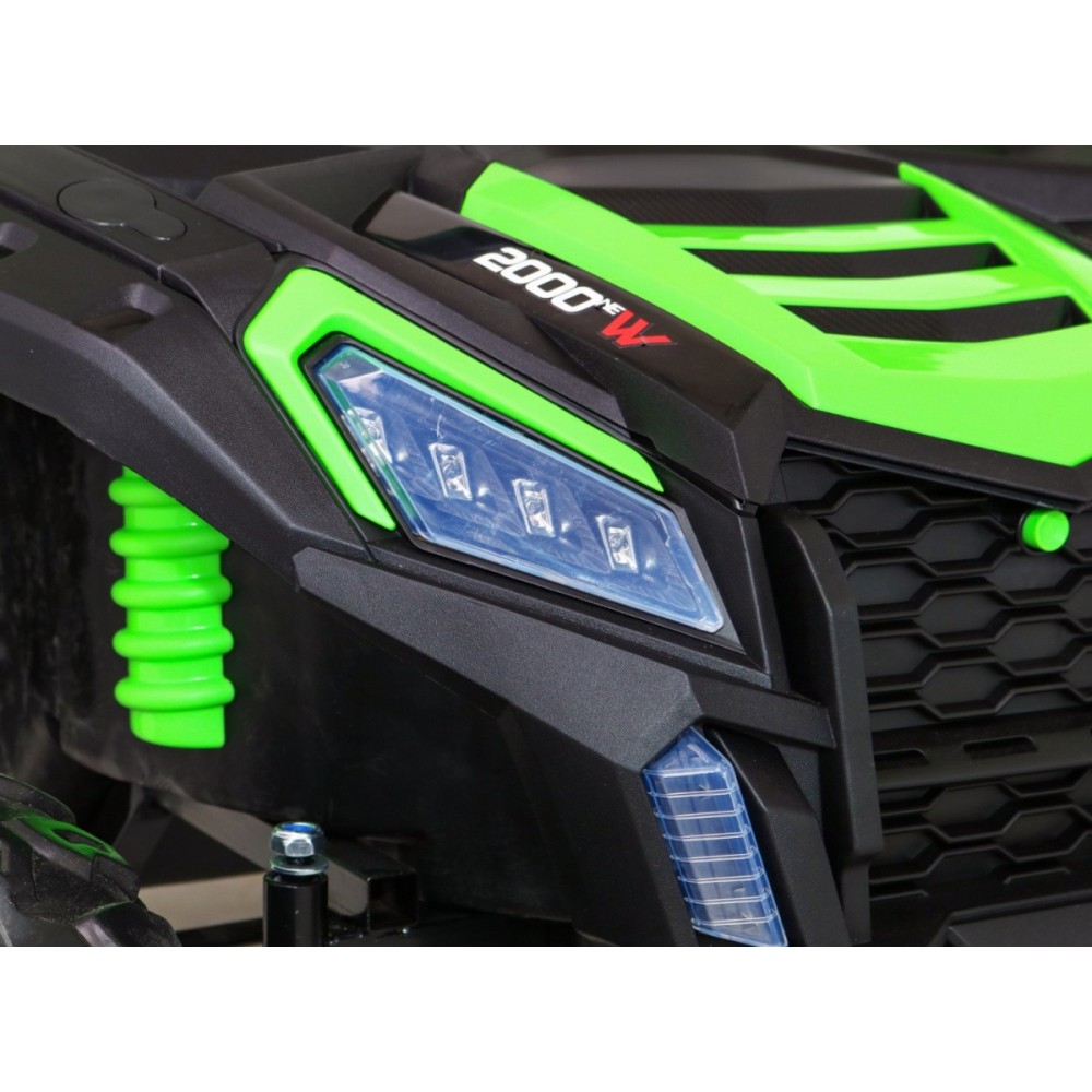 JOKO Elektrické autíčko Buggy 4x4 ATV Racing 200W 24V, nosnosť 60kg, Dvojmiestne, penové kolesá, zelené