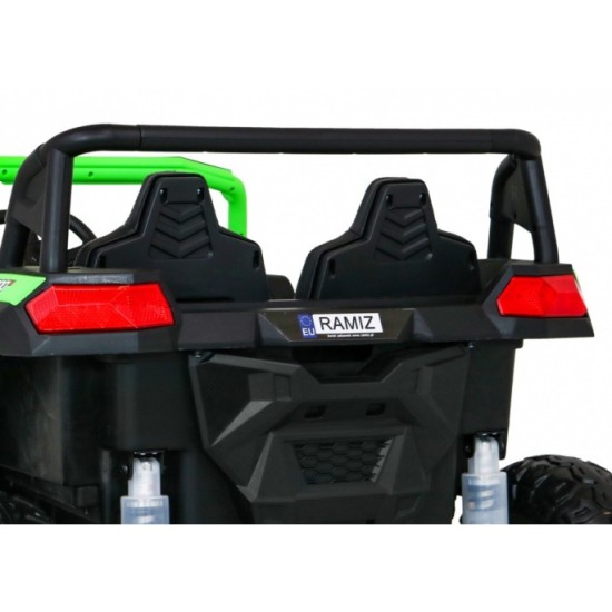JOKO Elektrické autíčko Buggy 4x4 ATV Racing 200W 24V, nosnosť 60kg, Dvojmiestne, penové kolesá, zelené