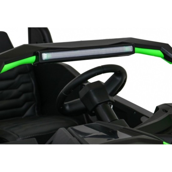 JOKO Elektrické autíčko Buggy 4x4 ATV Racing 200W 24V, nosnosť 60kg, Dvojmiestne, penové kolesá, zelené