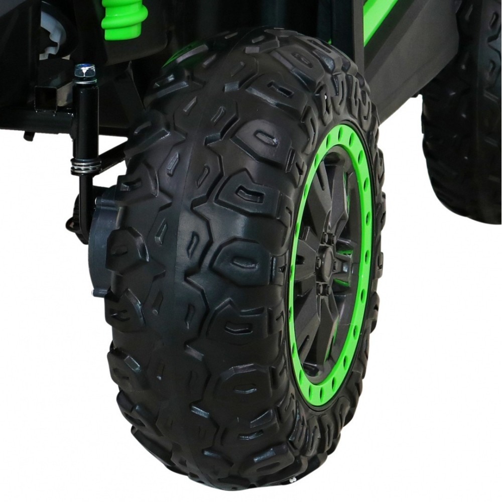 JOKO Elektrické autíčko Buggy 4x4 ATV Racing 200W 24V, nosnosť 60kg, Dvojmiestne, penové kolesá, zelené
