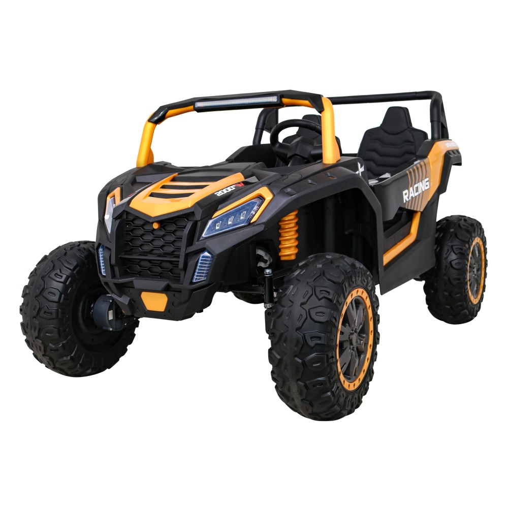 JOKO Elektrické autíčko Buggy 4x4 ATV Racing 200W 24V, nosnosť 60kg, Dvojmiestne, penové kolesá, zlaté