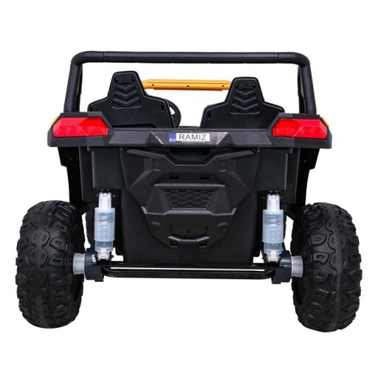 JOKO Elektrické autíčko Buggy 4x4 ATV Racing 200W 24V, nosnosť 60kg, Dvojmiestne, penové kolesá, zlaté