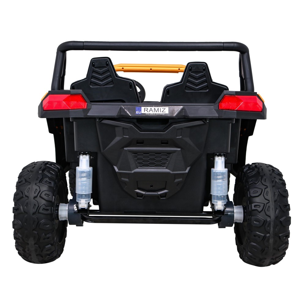 JOKO Elektrické autíčko Buggy 4x4 ATV Racing 200W 24V, nosnosť 60kg, Dvojmiestne, penové kolesá, zlaté