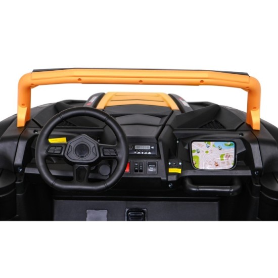 JOKO Elektrické autíčko Buggy 4x4 ATV Racing 200W 24V, nosnosť 60kg, Dvojmiestne, penové kolesá, zlaté