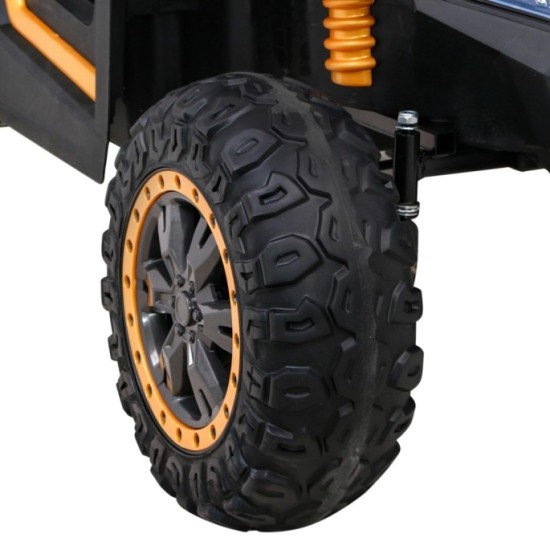 JOKO Elektrické autíčko Buggy 4x4 ATV Racing 200W 24V, nosnosť 60kg, Dvojmiestne, penové kolesá, zlaté