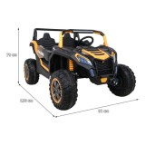 JOKO Elektrické autíčko Buggy 4x4 ATV Racing 200W 24V, nosnosť 60kg, Dvojmiestne, penové kolesá, zlaté