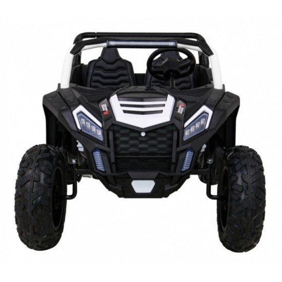 JOKO Elektrické autíčko Buggy ATV STRONG Racing 180W 24V, nosnosť 100kg, brzdový pedál, Dvojmiestne, nafukovacie kolesá, biele